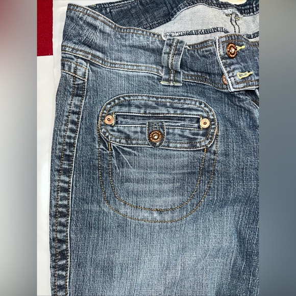 Z Cavaricci Jeans Womens Size 36” Waist Flared Leg Y2K Hipster Stretchy Denim Lg - Picture 9 of 16